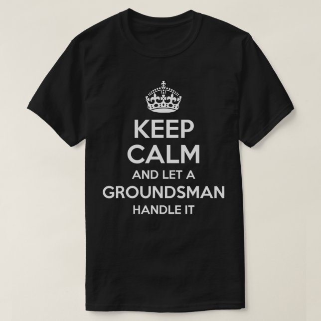 Camiseta GROUNDSMAN Gift Funny Job Title Profession Birthda (Diseño del anverso)