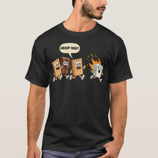Camiseta Group Hug Marshmallow Campfire Smores Funny Campin