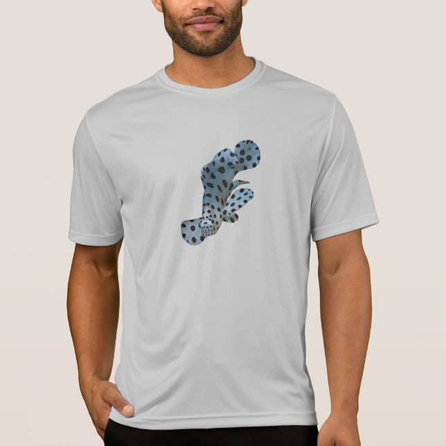Camiseta Grouper - Diseño abstracto - Corte una foto | (Anverso)