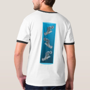 Camiseta Grouper joven - Diseño degradado fondo azul
