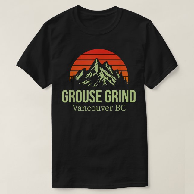 Camiseta Grouse Grind Vancouver BC Canada Senderismo Moun (Diseño del anverso)