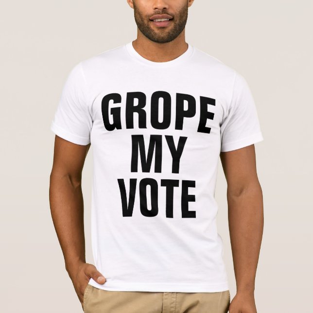 Camiseta Grove mi voto contra Trump Textos (Anverso)