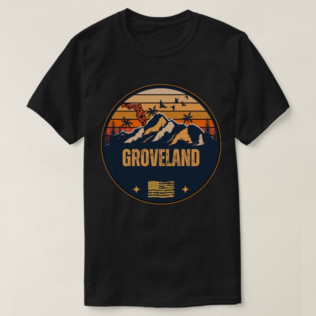 Camiseta Groveland, Florida  (Diseño del anverso)