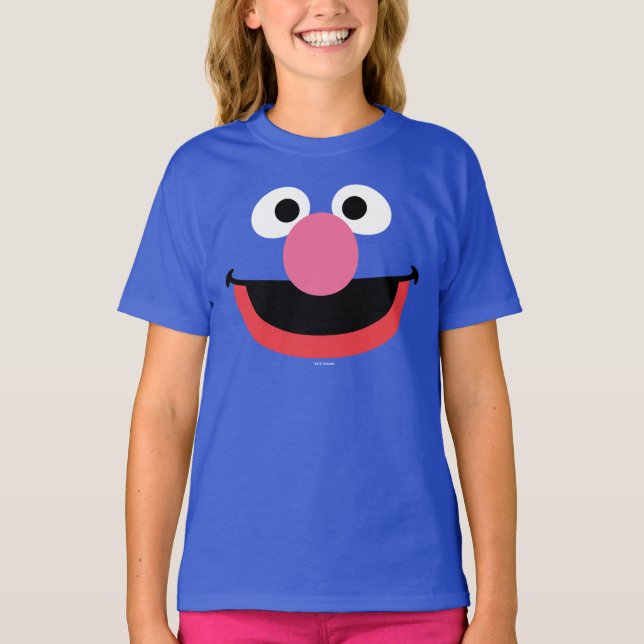 Camiseta Grover Face Art (Anverso)