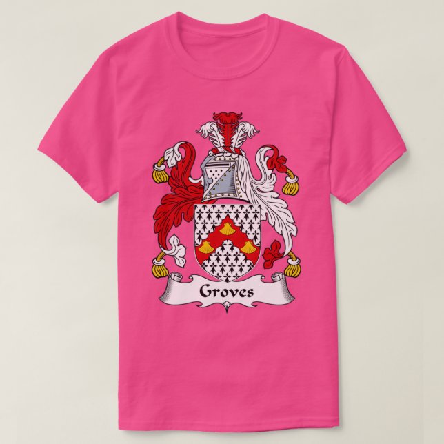 Camiseta Groves Coat of Arms Family Crest  (Diseño del anverso)
