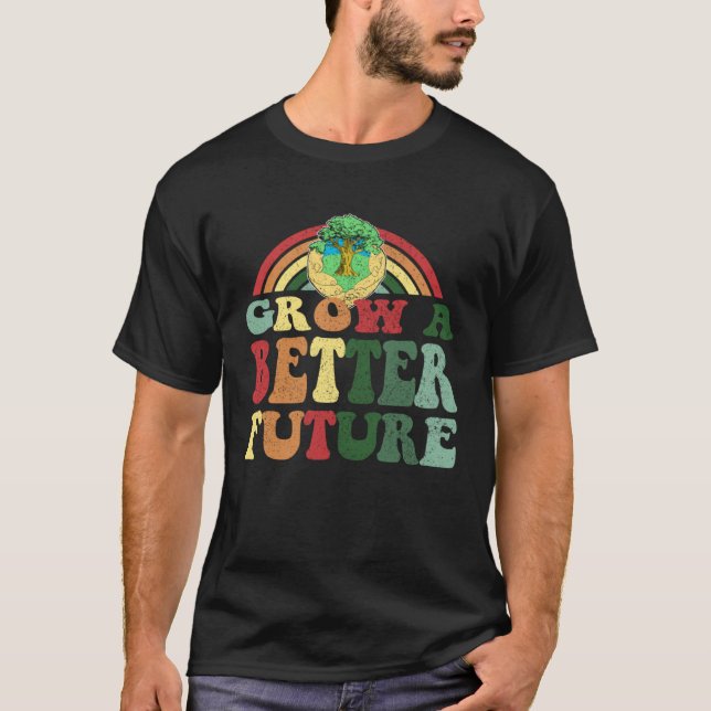 Camiseta Grow A Better Future  Earth Day Family (Anverso)
