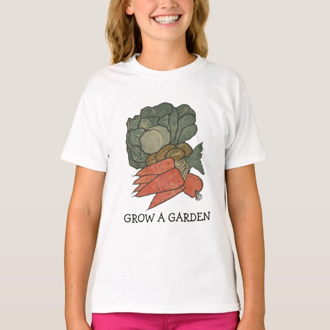 Camiseta Grow a Garden - Gardening Shirt (Anverso)