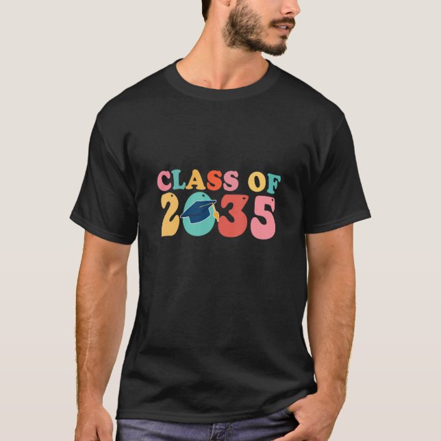 Camiseta Grow With Me Class Of 2035 Graduation Preschool (Anverso)