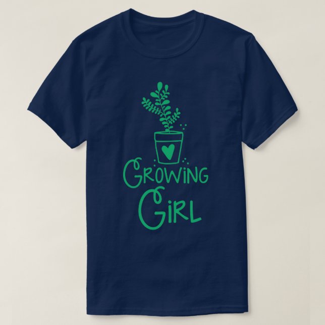Camiseta growing girl (Diseño del anverso)