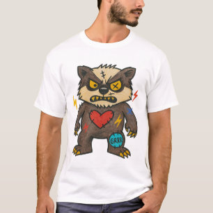 Camiseta GRRR Tejón — Enojado y Adorable