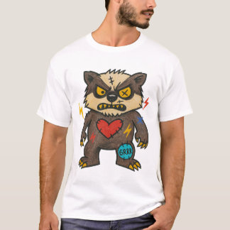 Camiseta GRRR Tejón — Enojado y Adorable