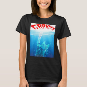 Camiseta Grrrr Gato Cachorro Lindo Parodia de Gato