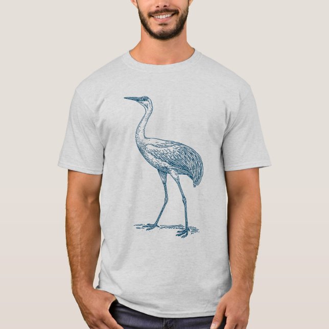 Camiseta Grúa - Azul oceánico (Anverso)