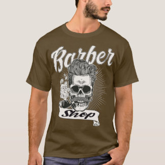 Camiseta Grúa de barbería fumando un tubo