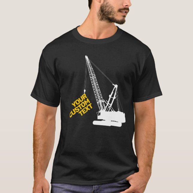 Camiseta Grúa de construcción (Anverso)