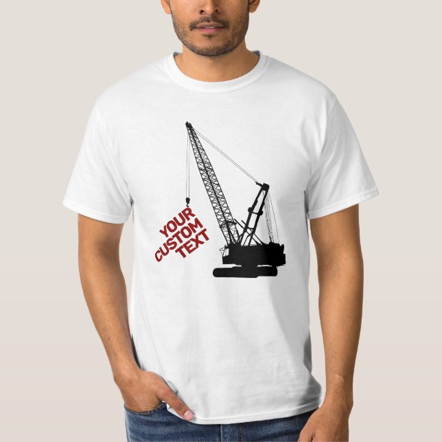 Camiseta Grúa de construcción (Anverso)