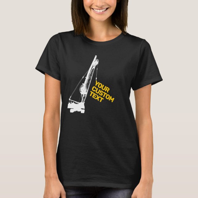 Camiseta Grúa de construcción (Anverso)