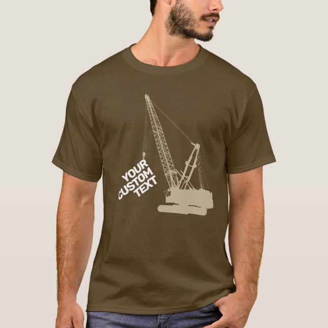 Camiseta Grúa de construcción (Anverso)