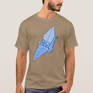 Camiseta Grúa de origami azul 3