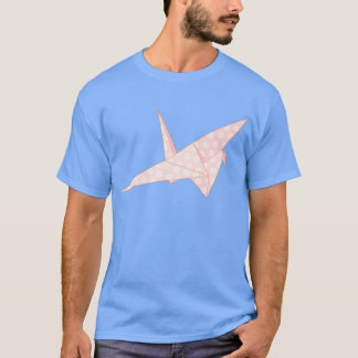 Camiseta Grúa de papel floral rosa