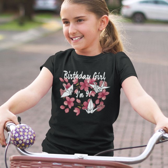 Camiseta Grúa de papel rosa Origami cerezo Blossom niño (Subido por el creador)