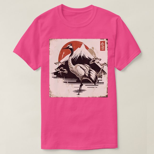 Camiseta Grúa japonesa6 (Diseño del anverso)