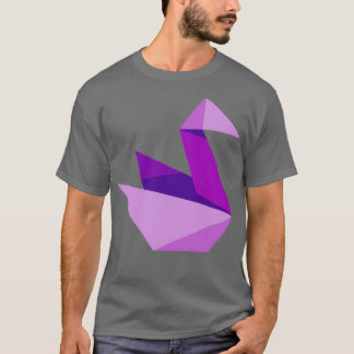 Camiseta Grúa púrpura de Origami Origami por Crypto Designs