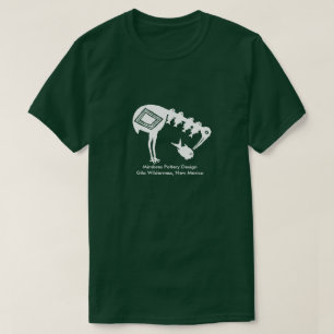 Camiseta Grúa que come los pescados - diseño de la cerám