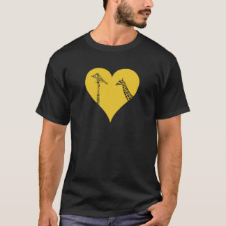 Camiseta Grúas del amor de las jirafas