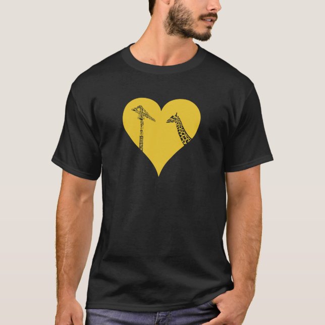 Camiseta Grúas del amor de las jirafas (Anverso)