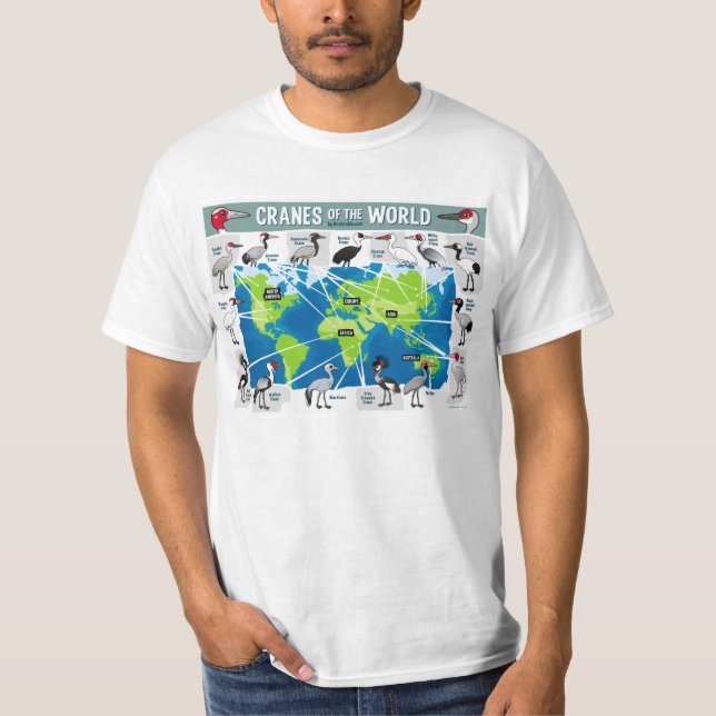 Camiseta Grúas del mundo (Anverso)