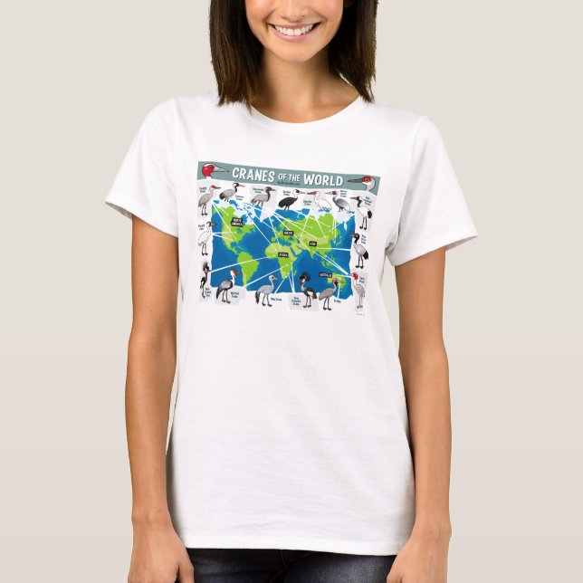Camiseta Grúas del mundo (Anverso)