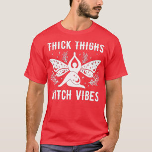 Camiseta Gruesa Bruja Vibes Graciosa Bruja Halloween Co