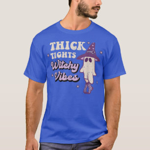 Camiseta Grueso aprieta los vibraciones de bruja retro Hall