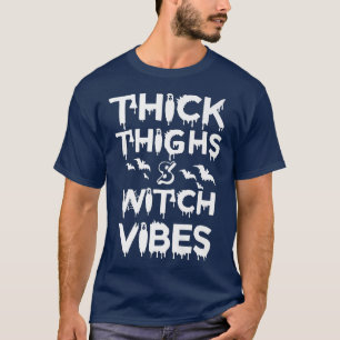 Camiseta Gruesos Y Vibes Brujas Halloween Premium T-S
