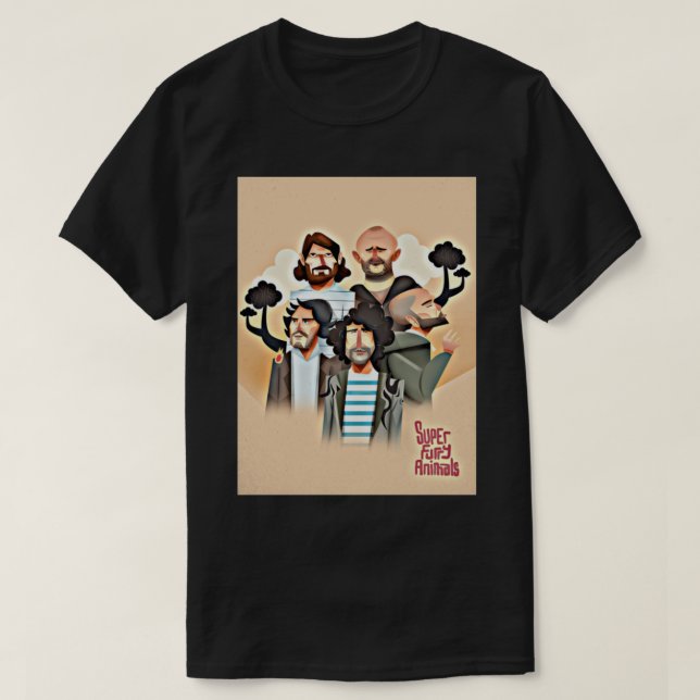 Camiseta Gruff De La Mejor Banda De Música De Rock Retro (Diseño del anverso)
