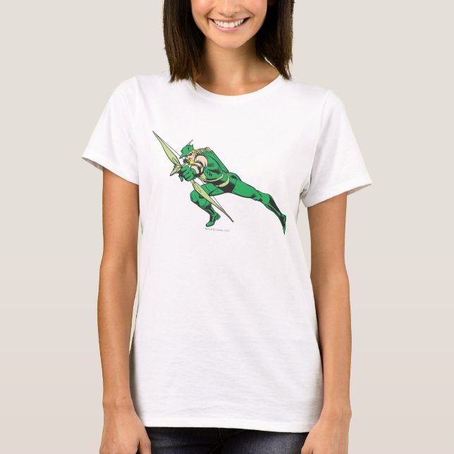 Camiseta Grullas de flecha verde (Anverso)