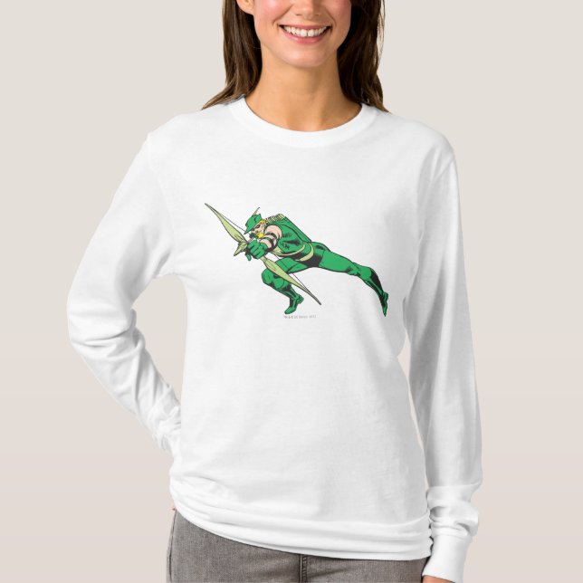 Camiseta Grullas de flecha verde (Anverso)