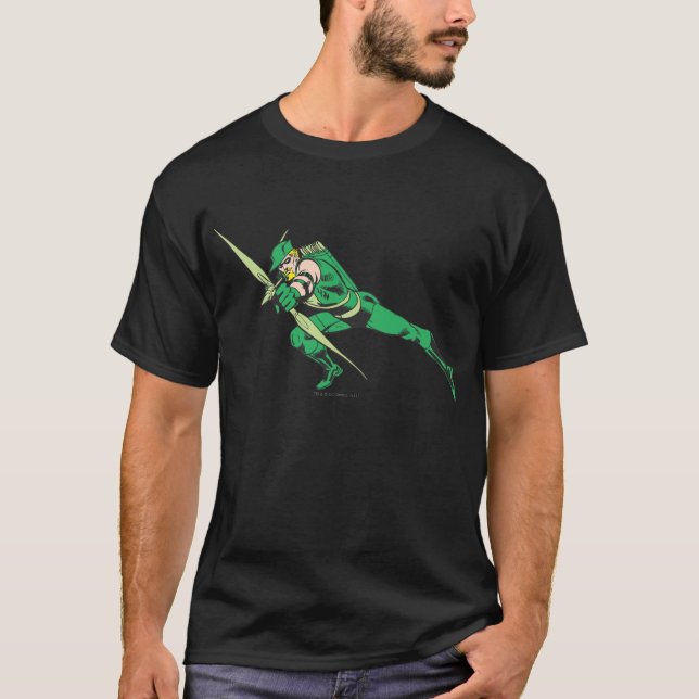Camiseta Grullas de flecha verde (Anverso)