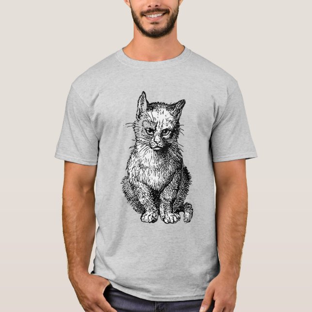 Camiseta Grumby Cute gato animal T-Shirt (Anverso)
