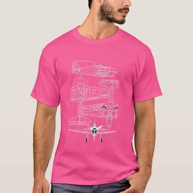 Camiseta Grumman F6F Hellcat Plano aéreo de la Marina de Gu (Anverso)