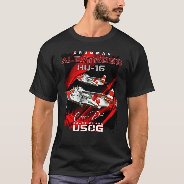 Camiseta Grumman HU-16 Avión de la Guardia Costera de Albat (Anverso)