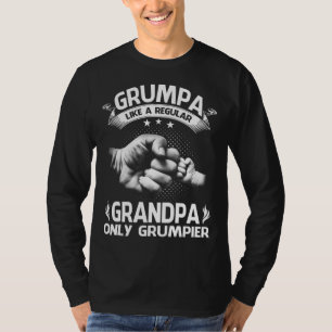 Camiseta Grumpa Como Un Abuelo Regular Solamente Grumpido