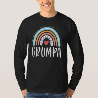 Camiseta Grumpa De Los Hombres Para El Gráfico Arcoiris De 