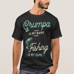 Camiseta Grumpa Es Mi Nombre La Pesca Es Mi Juego Regalo Ab