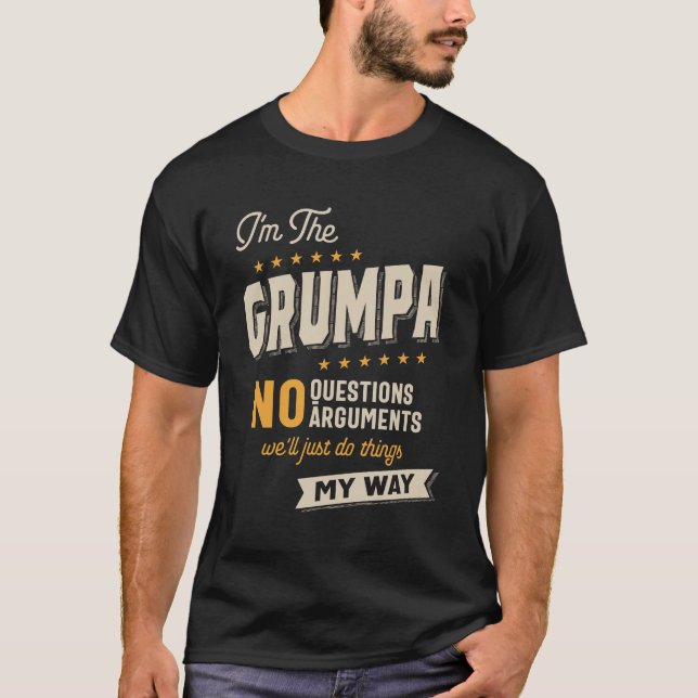 Camiseta Grumpa hace que el día del abuelo sea gracioso (Anverso)