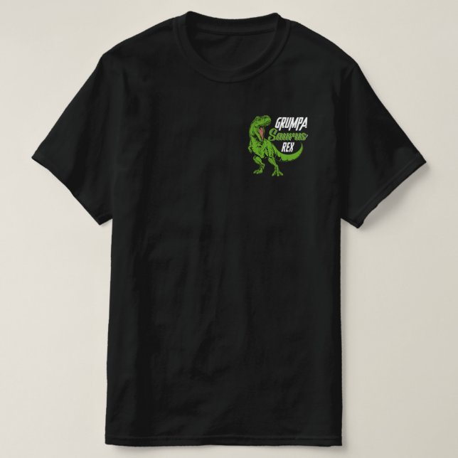Camiseta Grumpa-Saurus Rex Dinosaur GrumpaSaurus (Diseño del anverso)