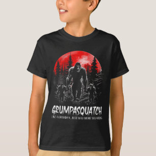 Camiseta Grumpa Squatch Funny Bigfoot Dad Sasquatch Yeti Fa