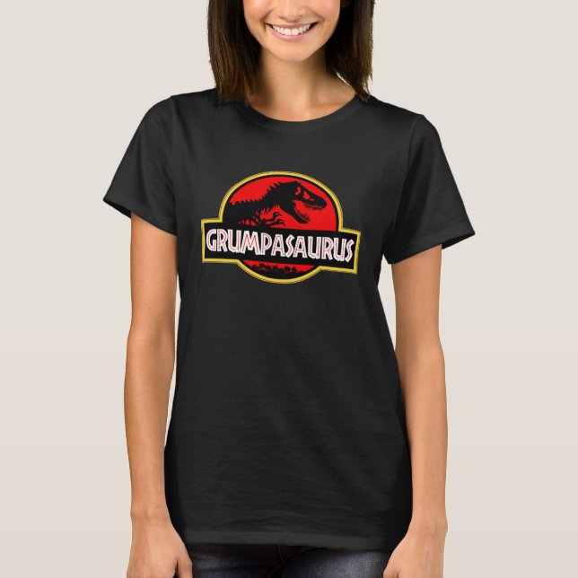 CAMISETA GRUMPASAURUS  GRUMPY OLD MAN JOKE DINOSAUR (Anverso)