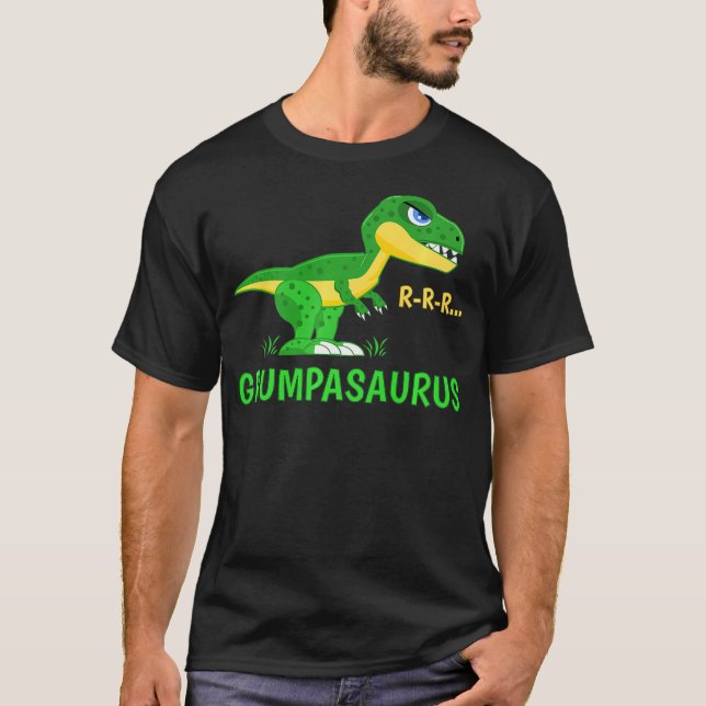 Camiseta Grumpasaurus Rex Cute and Funny Dinosaur (Anverso)